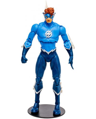 Екшън фигура McFarlane DC Comics: Multiverse - Wally West (Speed Metal) (Build A Action Figure), 18 cm - 1