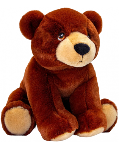 Екологична плюшена играчка Keel Toys Keeleco - Кафява мечка, 18 cm - 1