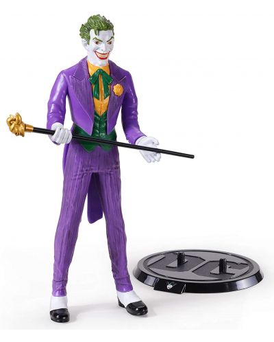 Екшън фигура The Noble Collection DC Comics: Batman - The Joker (Bendyfigs), 19 cm - 1