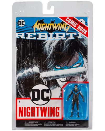 Екшън фигура McFarlane DC Comics: Nightwing - Nightwing (DC Rebirth) (Page Punchers), 8 cm - 6