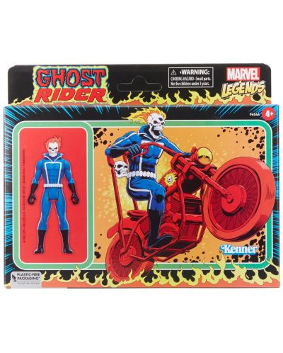 Екшън фигура Hasbro Marvel: Ghost Rider - Ghost Rider (Marvel Legends), 10 cm - 9