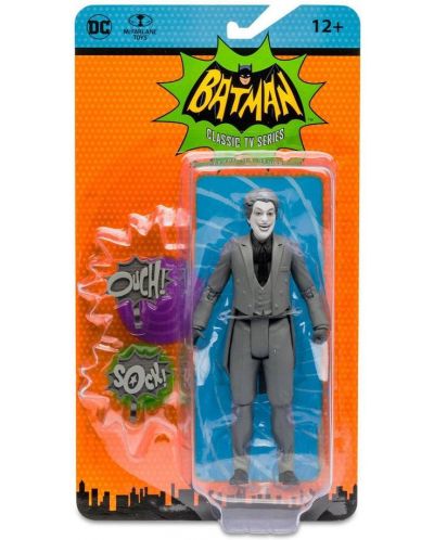 Екшън фигура McFarlane DC Comics: Batman - The Joker '66 (Black & White TV Variant), 15 cm - 8