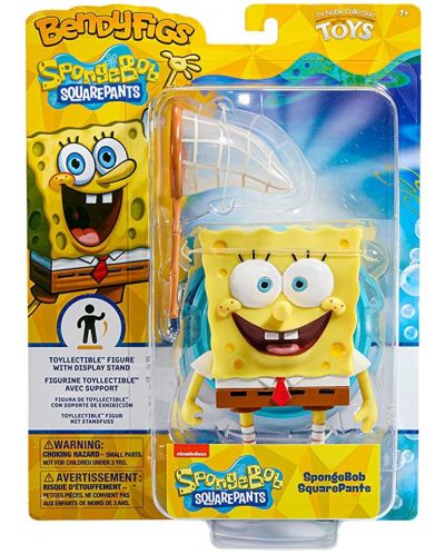 Екшън фигура The Noble Collection Animation: SpongeBob - SpongeBob SquarePants (Bendyfig), 12 cm - 7