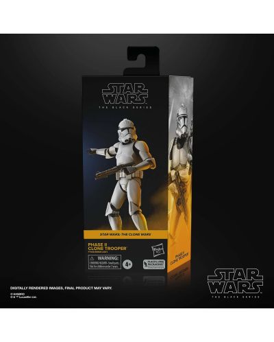 Екшън фигура Hasbro Movies: Star Wars - Clone Trooper (The Clone Wars) (The Black Series) (Gaming Greats), 15 cm - 7