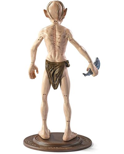 Екшън фигура The Noble Collection Movies: The Lord of the Rings - Gollum (Bendyfigs), 19 cm - 3