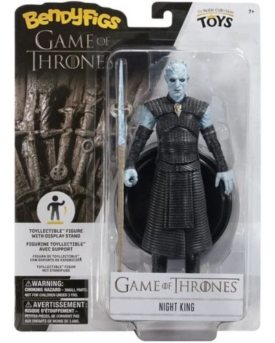 Екшън фигура The Noble Collection Television: Game of Thrones - The Night King (Bendyfigs), 19 cm - 3