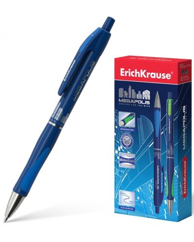 Автоматична химикалка Erich Krause - Megapolis, 0.7 mm, асортимент - 1