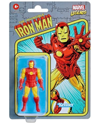 Екшън фигура Hasbro Marvel: Iron Man - Iron Man (Marvel Legends) (Retro Collection), 10 cm - 2