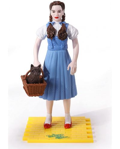 Екшън фигура The Noble Collection Movies: The Wizard of Oz - Dorothy (Bendyfigs), 19 cm - 3