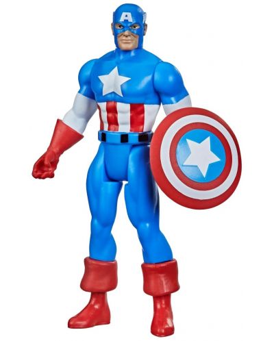 Екшън фигура Hasbro Marvel: Captain America - Captain America (Marvel Legends) (Retro Collection), 10 cm - 1