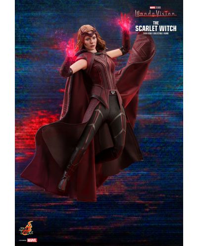 Екшън фигура Hot Toys Marvel: WandaVision - The Scarlet Witch, 28 cm - 7