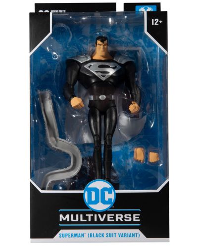 Екшън фигура McFarlane DC Comics: Multiverse - Superman (The Animated Series) (Black Suit Variant), 18 cm - 8