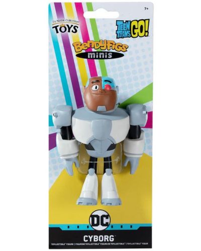 Екшън фигура The Noble Collection DC Comics: Teen Titans GO - Cyborg (Bendyfigs), 11 cm - 2
