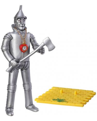 Екшън фигура The Noble Collection Movies: The Wizard of Oz - Tinman (Bendyfigs), 19 cm - 2