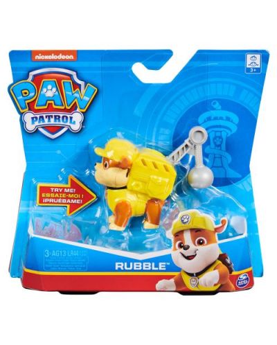 Детска играчка Spin Master Paw Patrol - Екшън куче,Ръбъл - 1