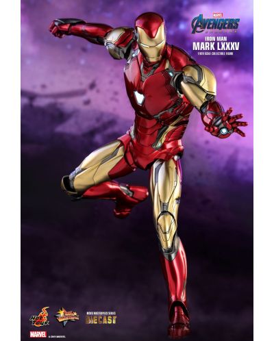 Екшън фигура Hot Toys Marvel: Avengers - Iron Man Mark LXXXV (Masterpiece Series Diecast), 32 cm - 3