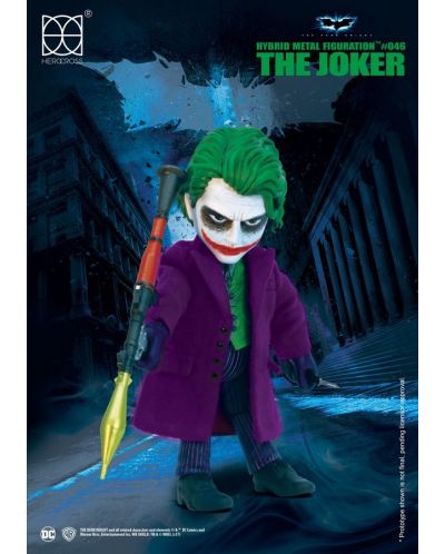 Екшън фигура Herocross DC Comics: Batman - The Joker (The Dark Knight), 14 cm - 4