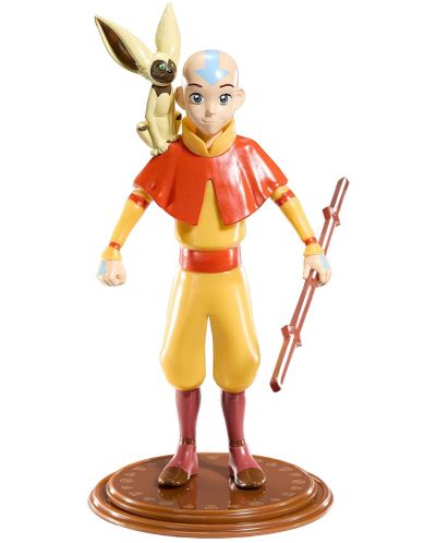 Екшън фигура The Noble Collection Animation: Avatar: The Last Airbender - Aang (Bendyfig), 18 cm - 1