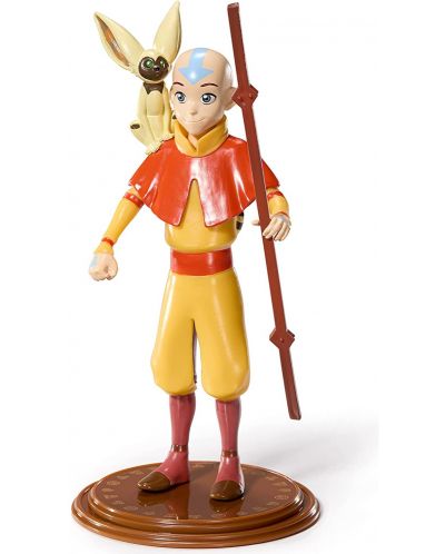 Екшън фигура The Noble Collection Animation: Avatar: The Last Airbender - Aang (Bendyfig), 18 cm - 4