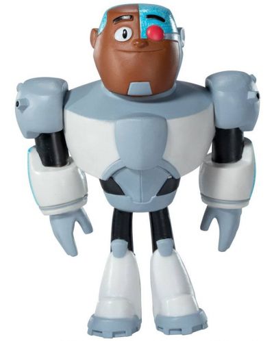 Екшън фигура The Noble Collection DC Comics: Teen Titans GO - Cyborg (Bendyfigs), 11 cm - 1