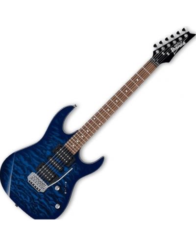 Електрическа китара Ibanez - GRX70QA, Transparent Blue Burst - 1