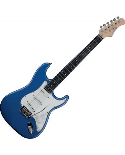 Електрическа китара EKO - S-300, синя/бяла - 4