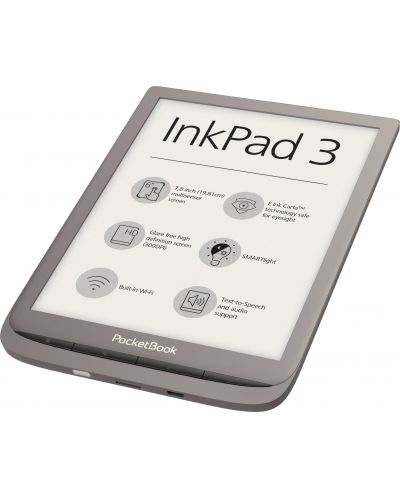 Електронен четец PocketBook - InkPad 3 Touch, 7.8", кафяв - 2