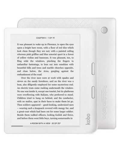 Електронен четец Kobo - Libra 2 Touchscreen, 7'', Бял - 1