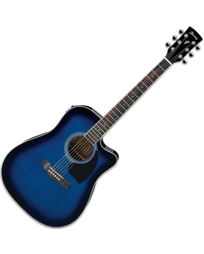 Електро-акустична китара Ibanez - PF15ECE, Blue Sunburst High Gloss - 2