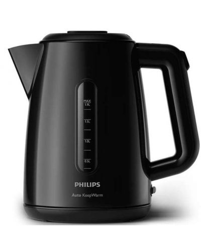 Електрическа кана чайник Philips - HD7301/00, 1700W, 1.9 l, черна - 2