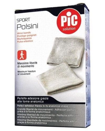 Sport Polsini Еластични бандажи за китка, 20 - 25 cm, 2 броя, Pic Solution - 1
