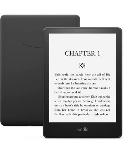 Електронен четец Amazon - Kindle Paperwhite 2021, 6.8'', 16GB, черен - 1