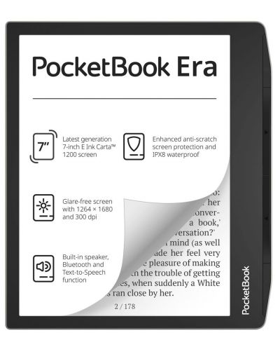 Електронен четец PocketBook - Era PB700, 7'', Stardust Silver - 1