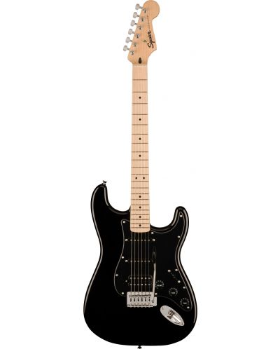Електрическа китара Fender - Squier Sonic Stratocaster HSS MN, черна - 1