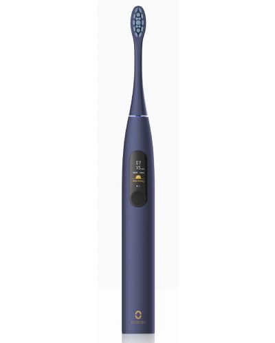 Електрическа четка за зъби Oclean - X  Pro, 1 накрайник, синя - 1