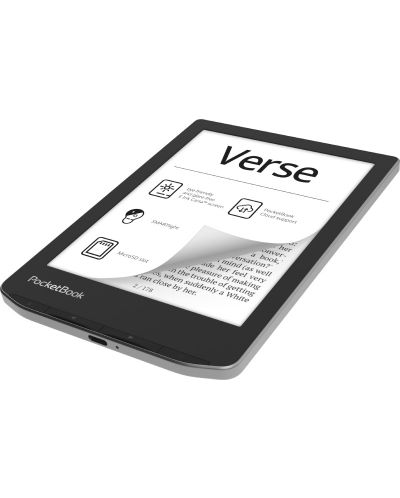 Електронен четец PocketBook - Verse, 6'', 512MB/8GB, Mist Grey - 2