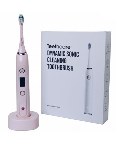 Електрическа четка за зъби IQ - Brushes Pink, 2 накрайници, розова - 1