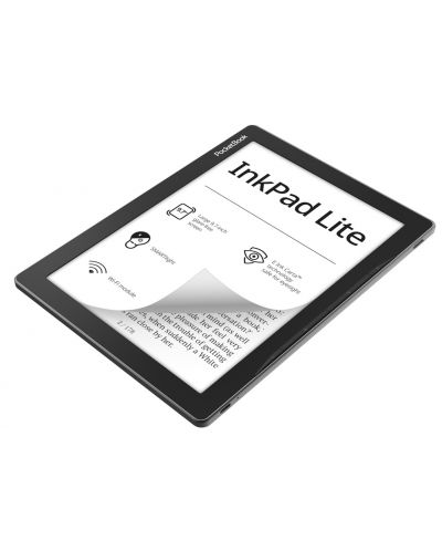 Електронен четец PocketBook - InkPad Lite Touch, 9.7", сив - 3