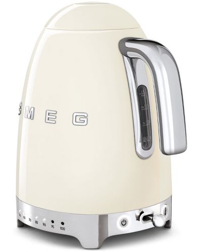 Електрическа кана Smeg - KLF04CREU, 2400W, 1.7l, бежова - 3