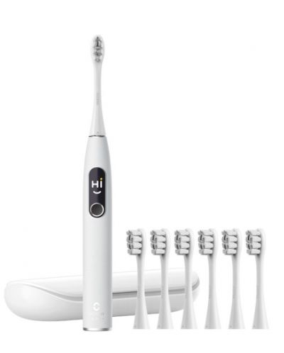 Електрическа четка за зъби Oclean - X Pro Elite Premium Set, 7 накрайници, сива - 1