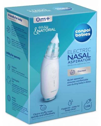 Електрически аспиратор за нос Canpol babies - Easy & Natural - 10