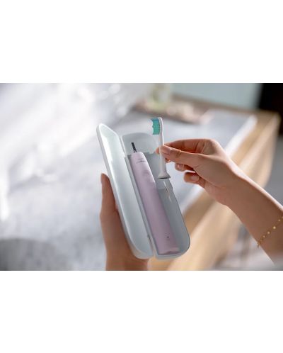 Електрическа четка за зъби Philips Sonicare - HX3651/11, 1 накрайник, розова - 4