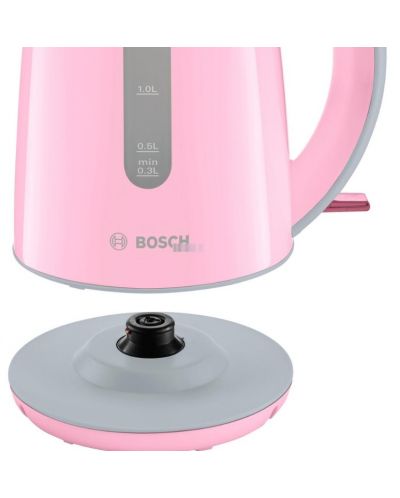 Електрическа кана Bosch - TWK7500K, 2200W, 1.7 l, розова - 6