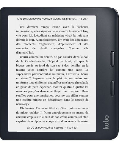 Електронен четец Kobo - Libra 2 Touchscreen, 7'', Черен - 1