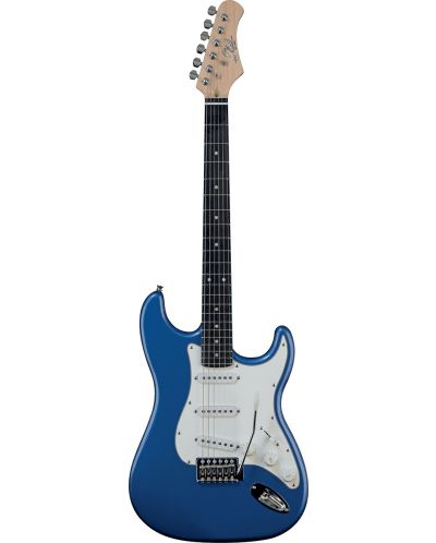 Електрическа китара EKO - S-300, синя/бяла - 1