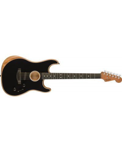 Електро-акустична китара Fender - Acoustasonic Strat, черна - 3