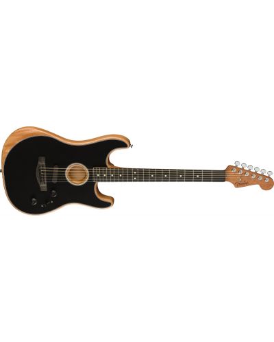 Електро-акустична китара Fender - Acoustasonic Strat, черна - 2