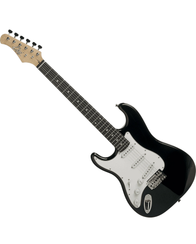 Електрическа китара EKO - S-300 LH, черна/бяла - 1