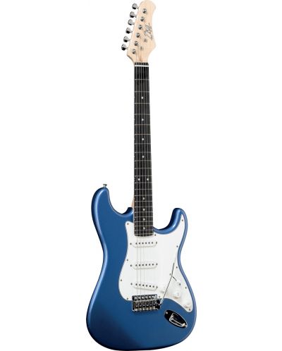 Електрическа китара EKO - S-300, синя/бяла - 2