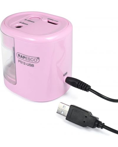 Електрическа острилка Rapesco - PS12, розова - 2